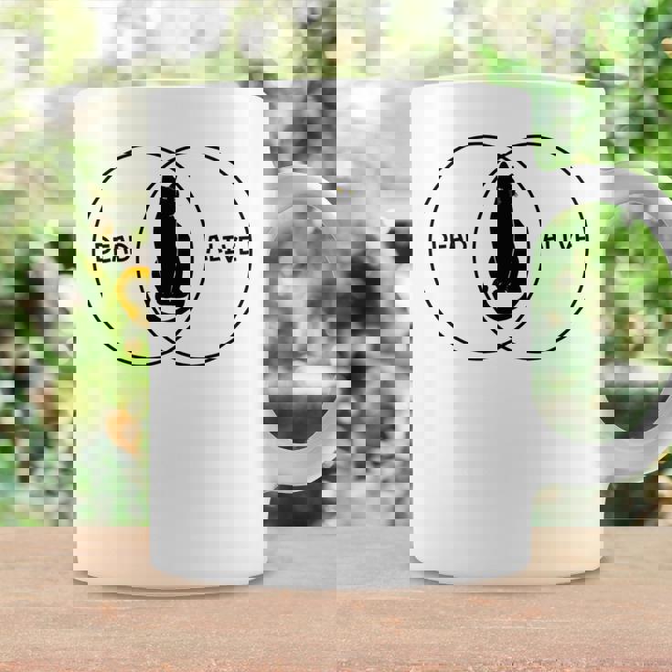 シュレディンガーの猫ベン図 長袖tシャツ コーヒーマグ ギフトのアイデア