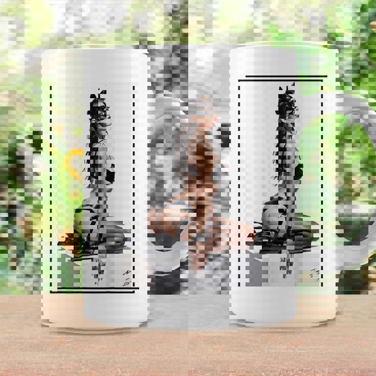 セクシーガールグラフィックtシャツ バッドキティ ピンナップ バックプリント コーヒーマグ ギフトのアイデア