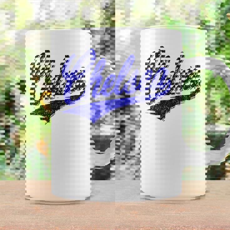 チェルシー ロンドン イングランド バーシティ スクリプト クラシック スポーツ ジャージ コーヒーマグ ギフトのアイデア