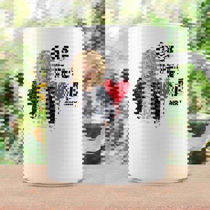 チャッキー・ティファニー・イート・ユア・ハート・アウト・バレンタイン 長袖tシャツ コーヒーマグ ギフトのアイデア