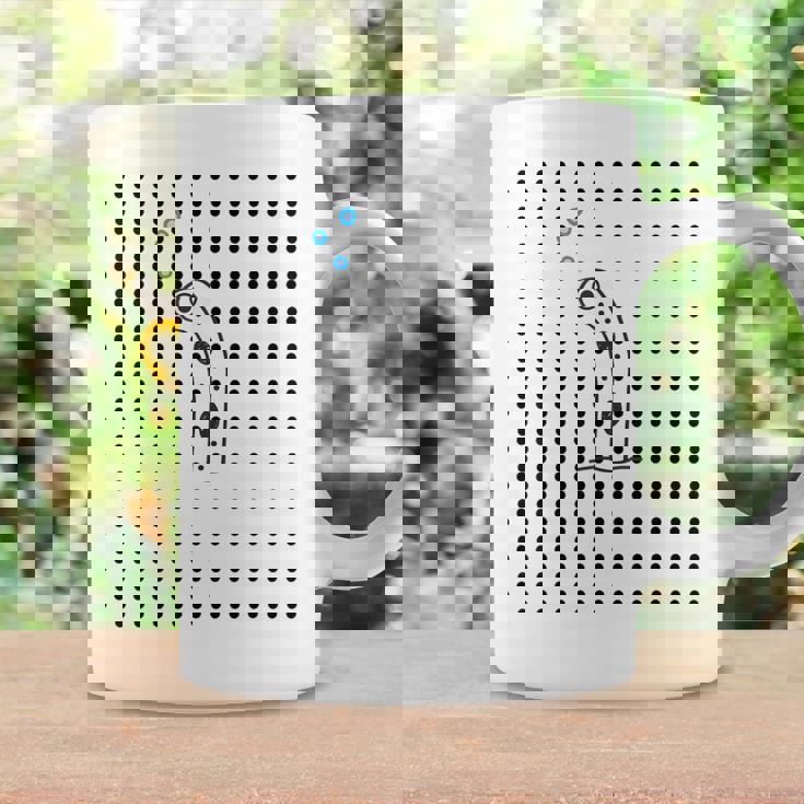 チンアナゴ《ドット柄 水玉模様》【どうぶつフレンズ】魚 水族館の生き物 かわいい 面白い 動物 コーヒーマグ ギフトのアイデア