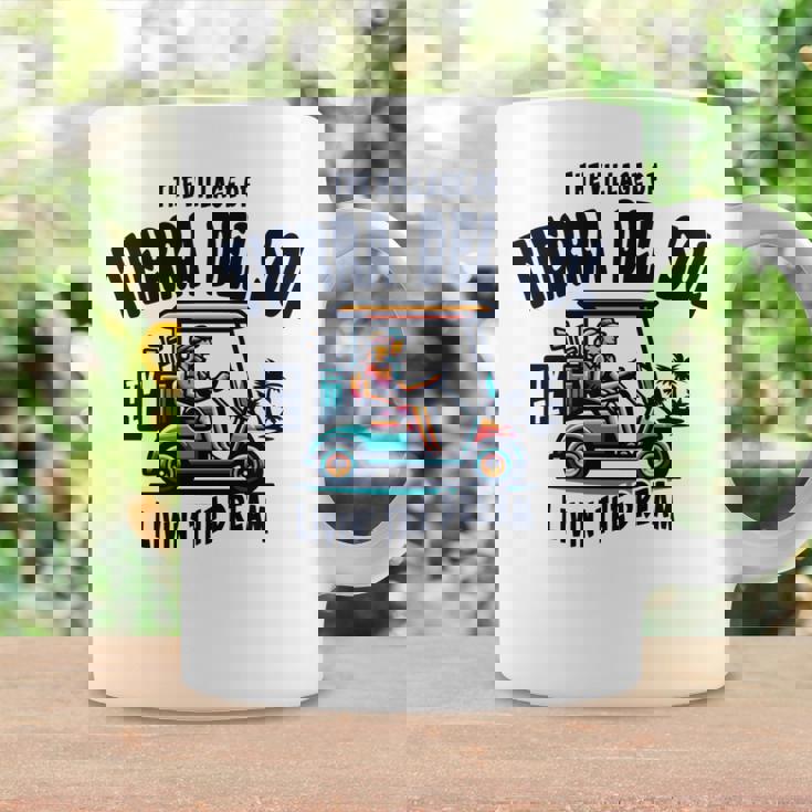 ティエラ・デル・ソルの村ゴルフカートデザイン。 長袖tシャツ コーヒーマグ ギフトのアイデア