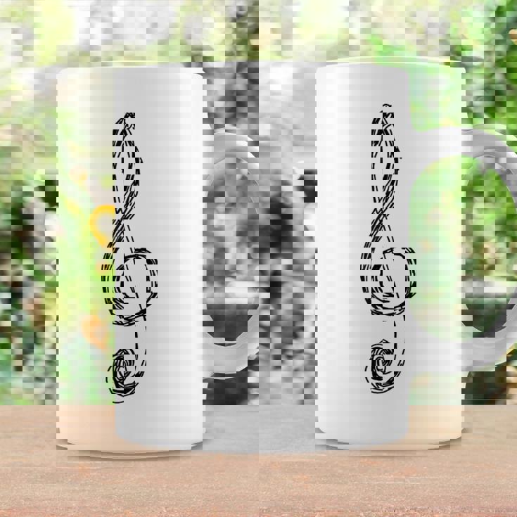 ト音記号 音楽記号 描画スケッチ コーヒーマグ ギフトのアイデア