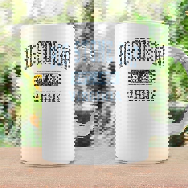 ビッグストーンギャップ バージニアva ヴィンテージ スポーツデザイン ネイビープリント コーヒーマグ ギフトのアイデア