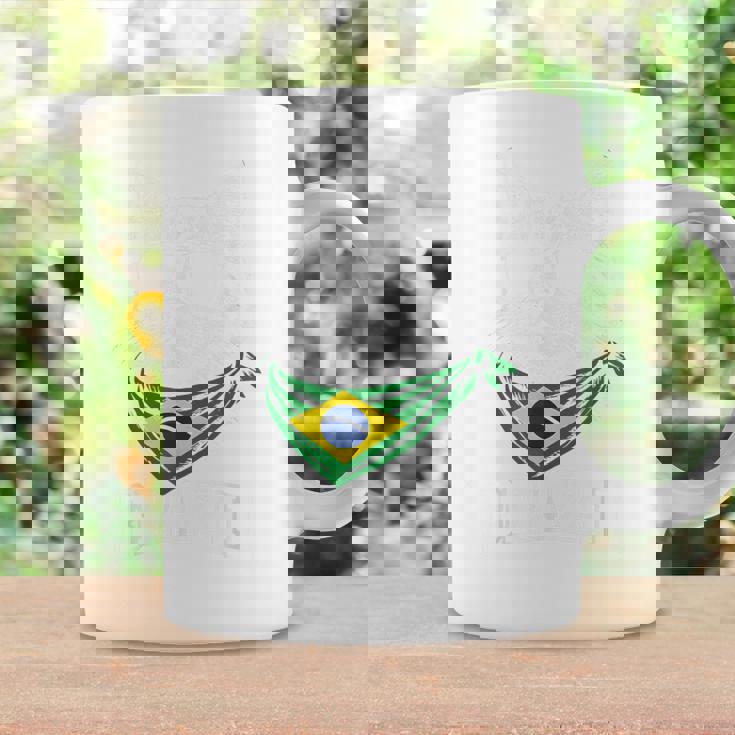 ビンテージ ブラジルの旗 面白い ブラジル 猫 サングラス コーヒーマグ ギフトのアイデア
