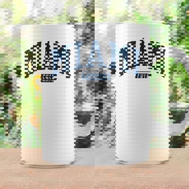 フロリダ州マイアミ Fl カレッジ大学スタイル ネイビー コーヒーマグ ギフトのアイデア