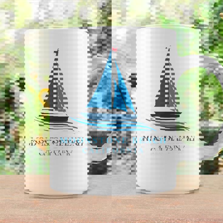 ムーンストーンビーチ カリフォルニア ヨットお土産 コーヒーマグ ギフトのアイデア