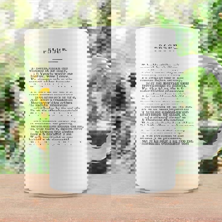 ロミオとジュリエットのプロローグ ウィリアム・シェイクスピア コーヒーマグ ギフトのアイデア
