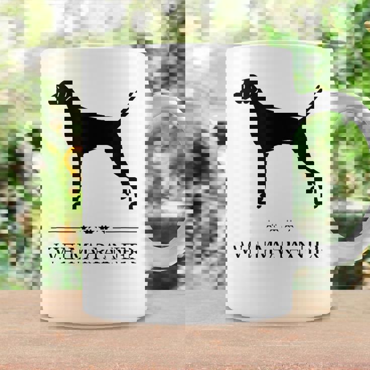 ワイマラナー ブラック シルエット コーヒーマグ ギフトのアイデア