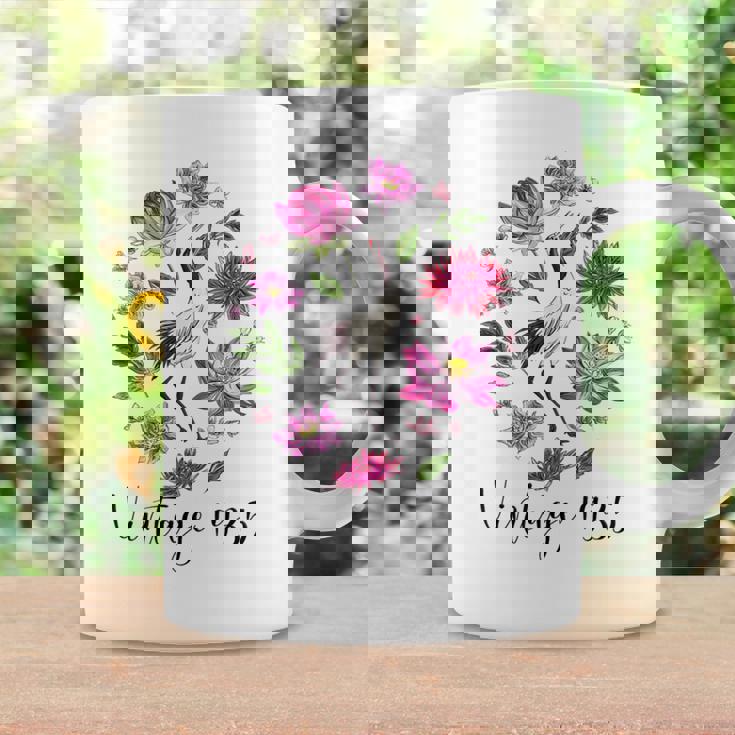 ヴィンテージ 1935年 蓮の花 日本の鶴 鳥 89歳の誕生日 コーヒーマグ ギフトのアイデア