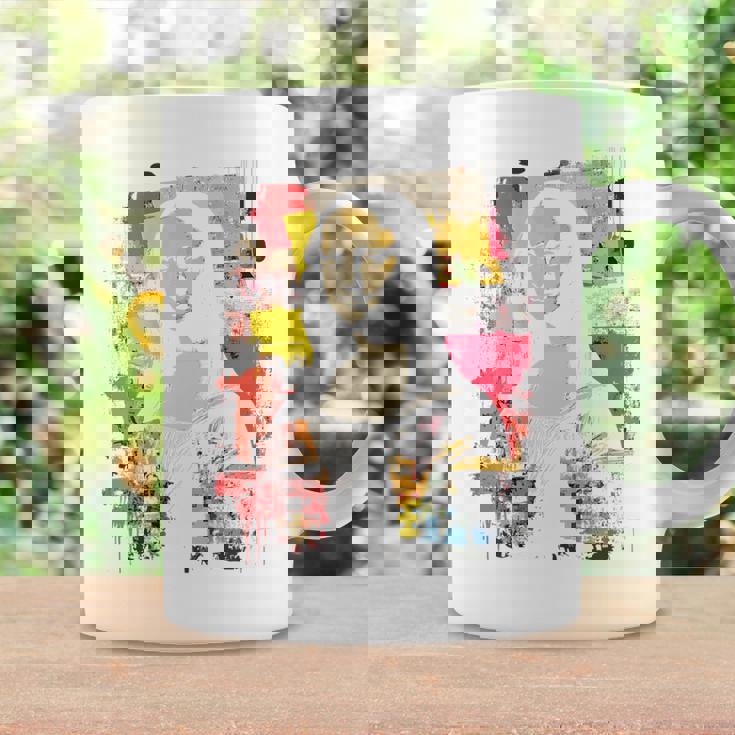 抽象グラフィティ モナリザ バックプリント コーヒーマグ ギフトのアイデア