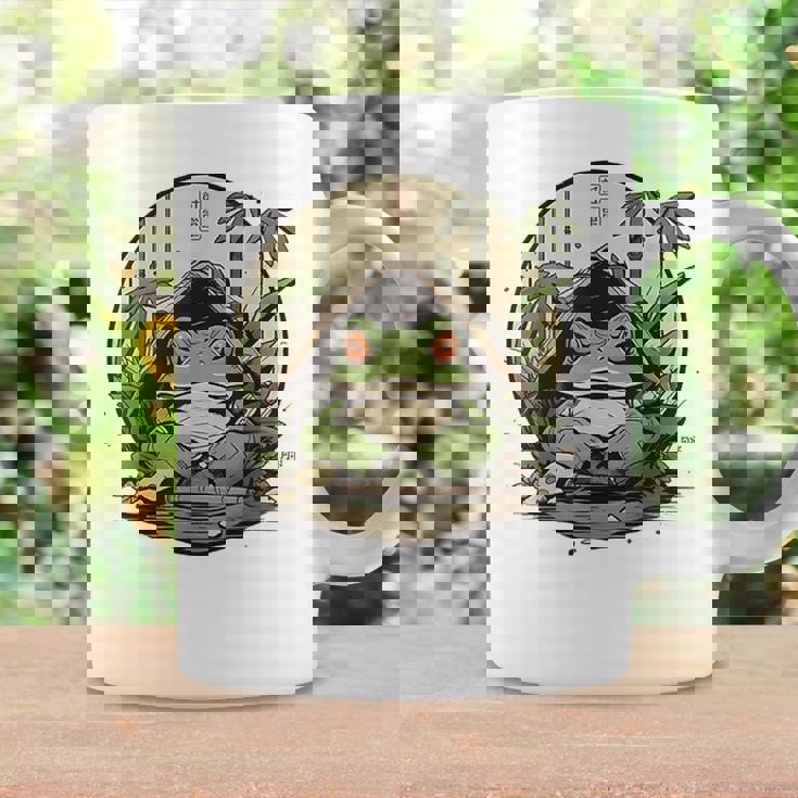 日本の不機嫌なカエル浮世絵 アニメ 日本アート コーヒーマグ ギフトのアイデア