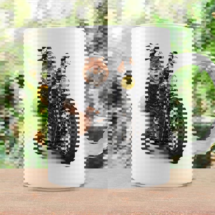 柴犬 いばけん 犬 バイク バイカー 長袖tシャツ コーヒーマグ ギフトのアイデア