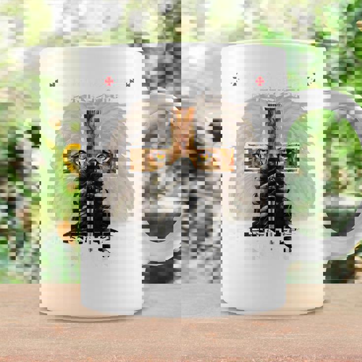 祈り 戦士 ライオン ユダ グラフィック クリスチャン クロスバック プリント コーヒーマグ ギフトのアイデア