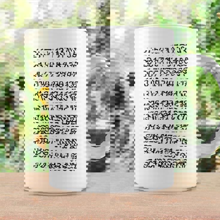 素数 数学 数式 公式 元素記号 化学式 物理 虚数 周期表 円周率 メンズ キッズ 子供 白 プリントosu コーヒーマグ ギフトのアイデア