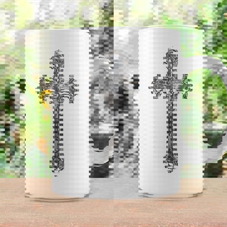 背中に十字架 大きな十字架 クリスチャン コーヒーマグ ギフトのアイデア