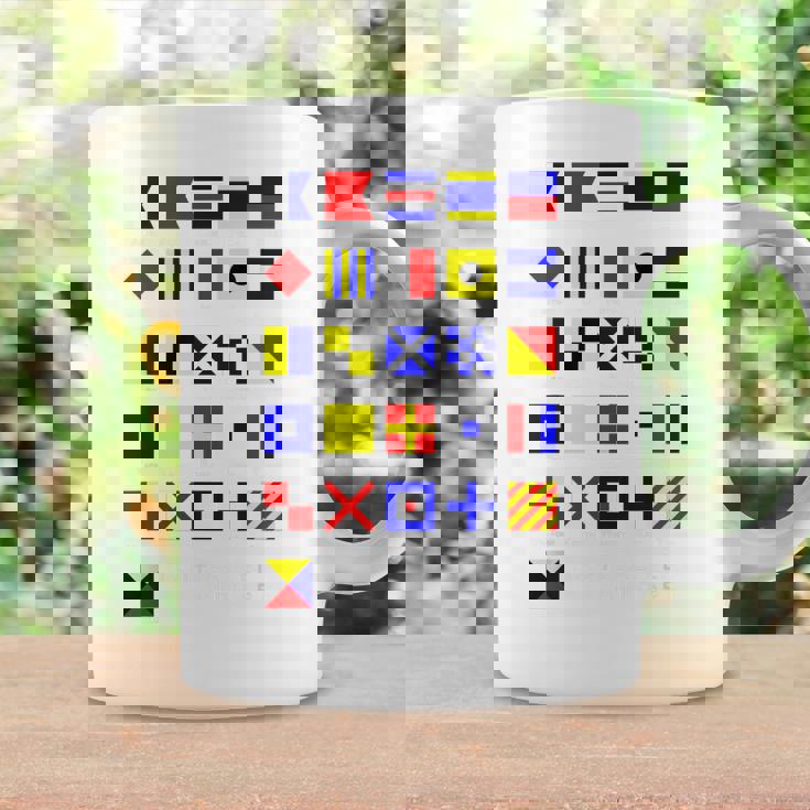 航海信号旗 アルファベット コーヒーマグ ギフトのアイデア