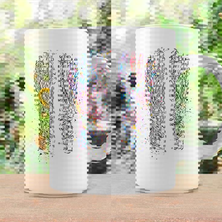 足解剖学 水彩 骨格 足 筋肉 コーヒーマグ ギフトのアイデア