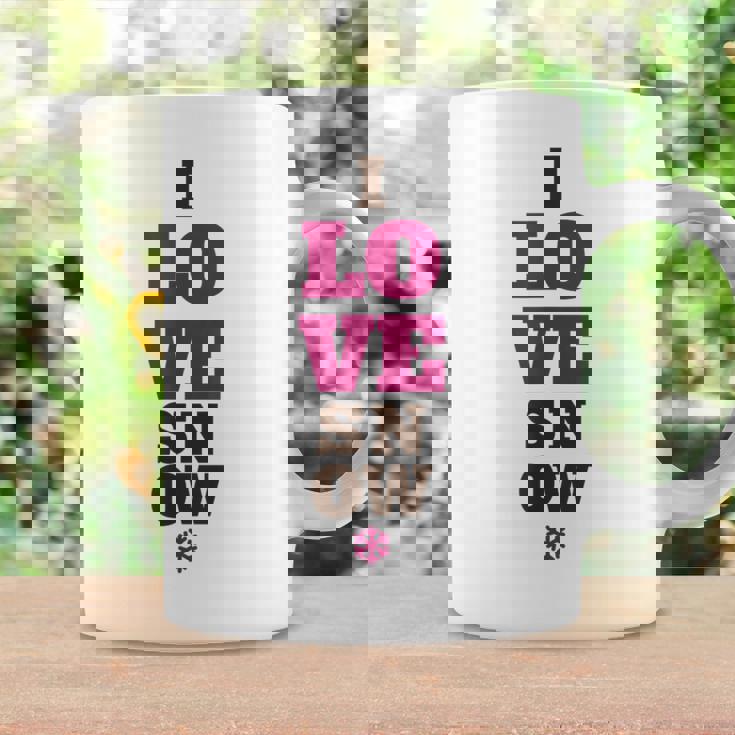 雪の冬が大好き コーヒーマグ ギフトのアイデア