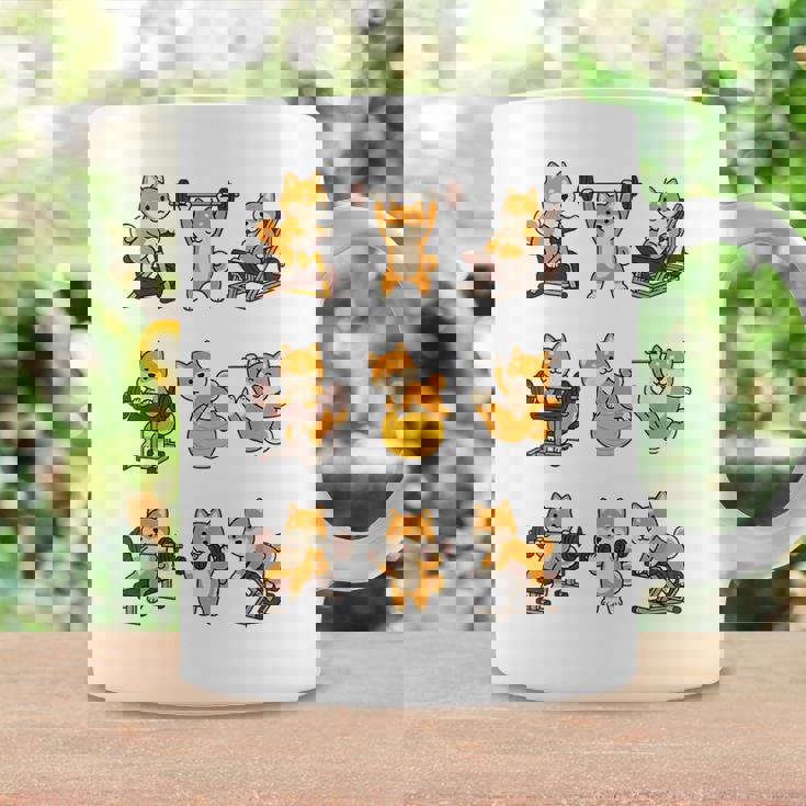 面白いtシャツ 柴犬 筋トレ ジム イヌ グッズ かわいい おもしろ 面白い 服 ネタ おもしろtシャツ コーヒーマグ ギフトのアイデア