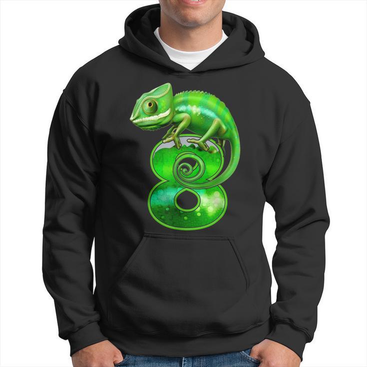 8E Anniversaire Lézard Pour Enfants 8 Ans Caméléon Sweat à capuche