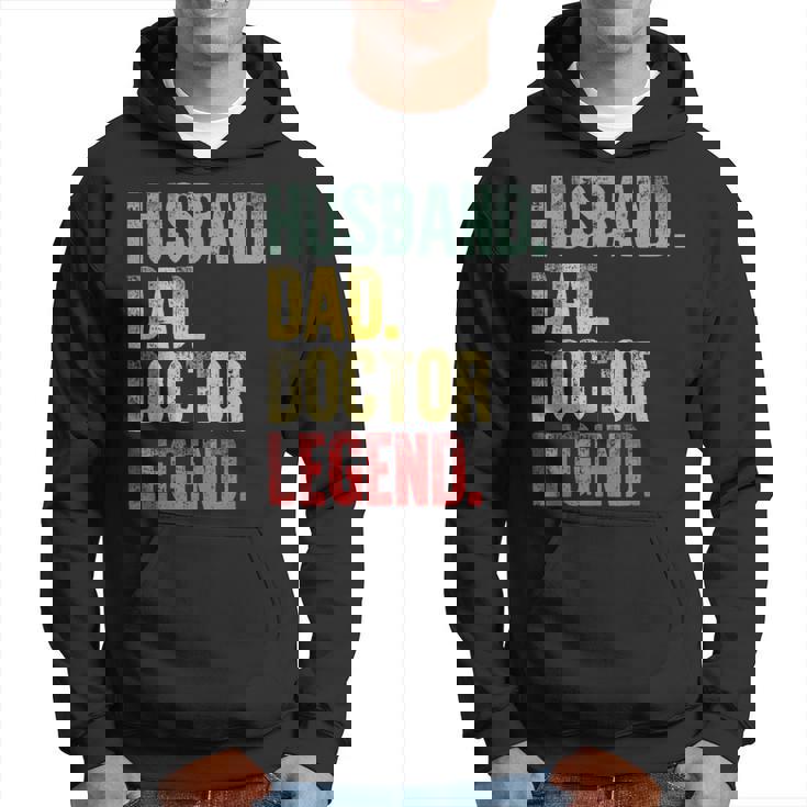 Divertente Camiciaintage Marito Papà Medico Leggenda Retrò Felpa con cappuccio