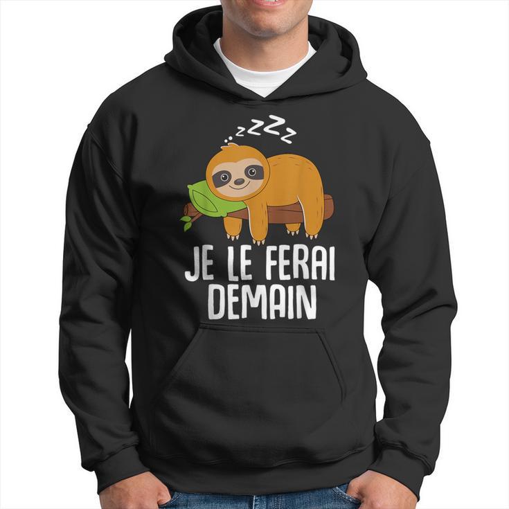 Je Peux Pas J'ai La Flemme Cadeau Rigolo Humour Paresseux Sweat à capuche