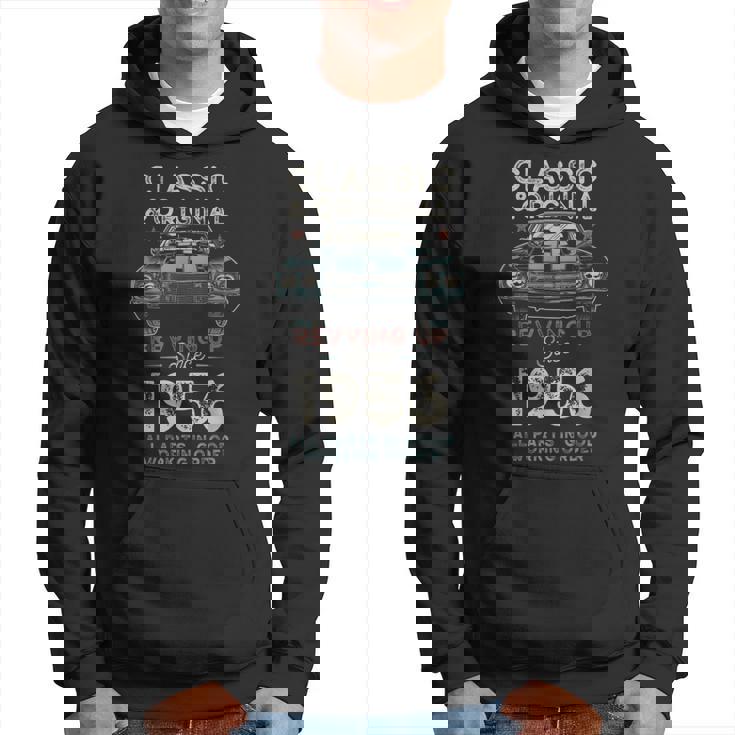 Nacido En 1956 Muscle Car 69 Cumpleaños Sudadera