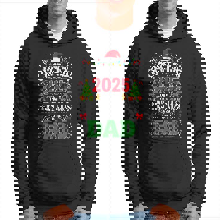 Natale 2025 Primo Natale Da Papà Nuovo Padreacanze Felpa con cappuccio