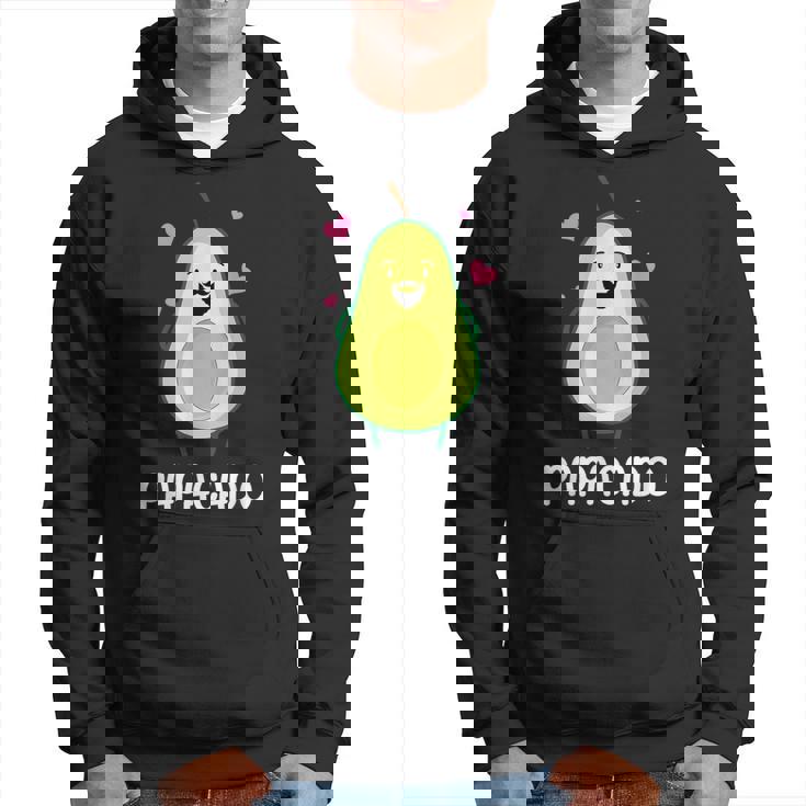 Papacado Avocado Baffi Avocado Papa Festa Del Papà Felpa con cappuccio