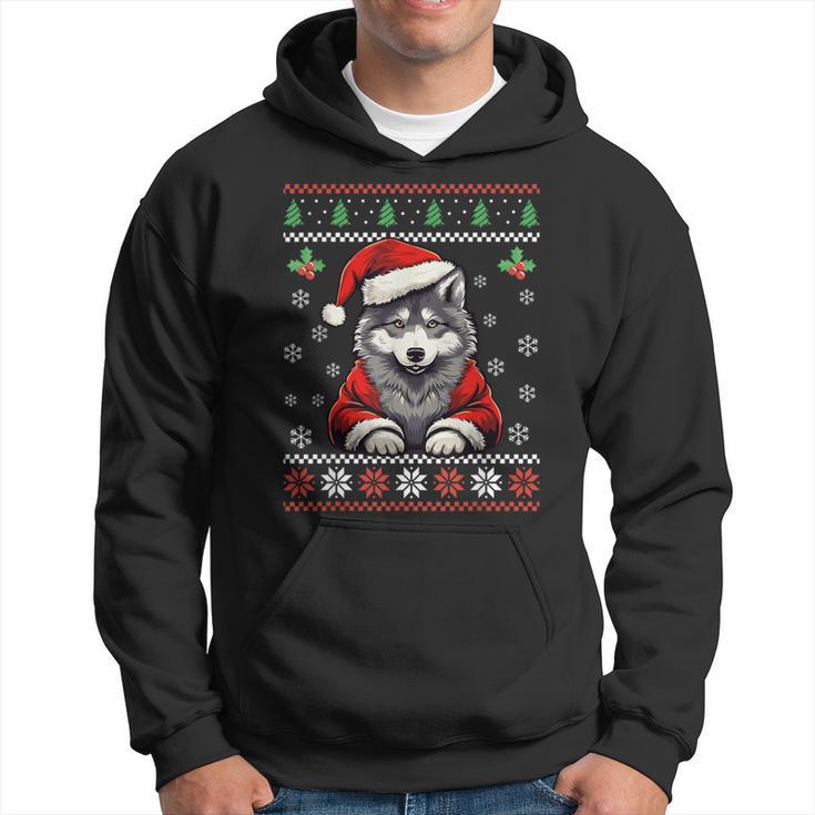 Pull De Noël Moche Loup Pour Adultes Et Enfants Sweat à capuche