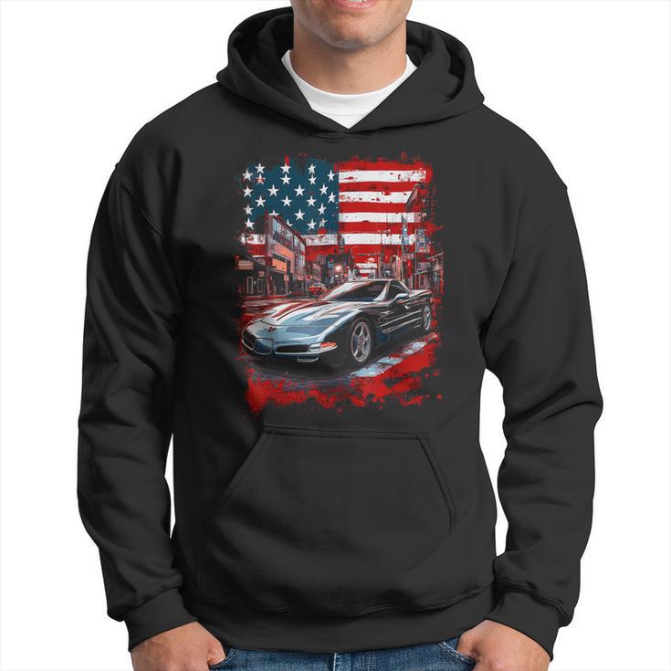 Voiture Deport Deoiture Deport Deoiture De 5E Génération Drapeau Américain Personnalisé Usa Sweat à capuche