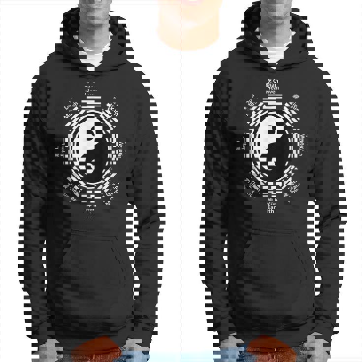 Ying Yang Cinese Tai Chi Yin Regalo Fenghui Bagua Kung Fu Felpa con cappuccio