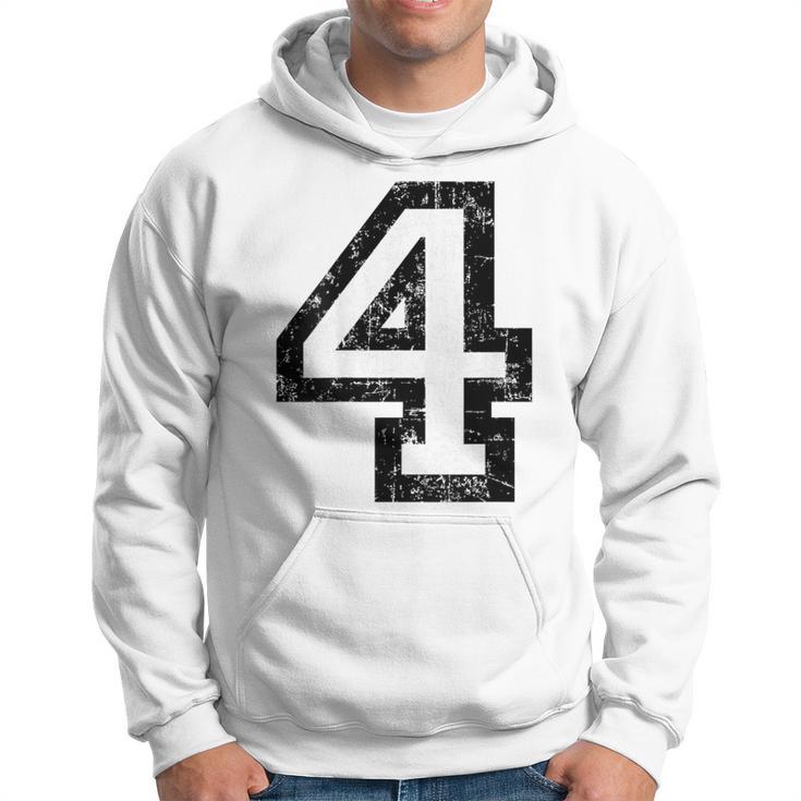 Numéro 4 NoirBlancintage No4 Sweat à capuche