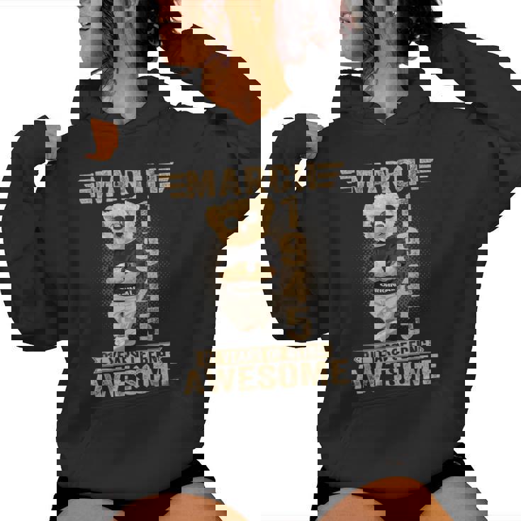 3月 81歳の誕生日 男性 女性 1945年 素晴らしいテディベア レディースパーカー