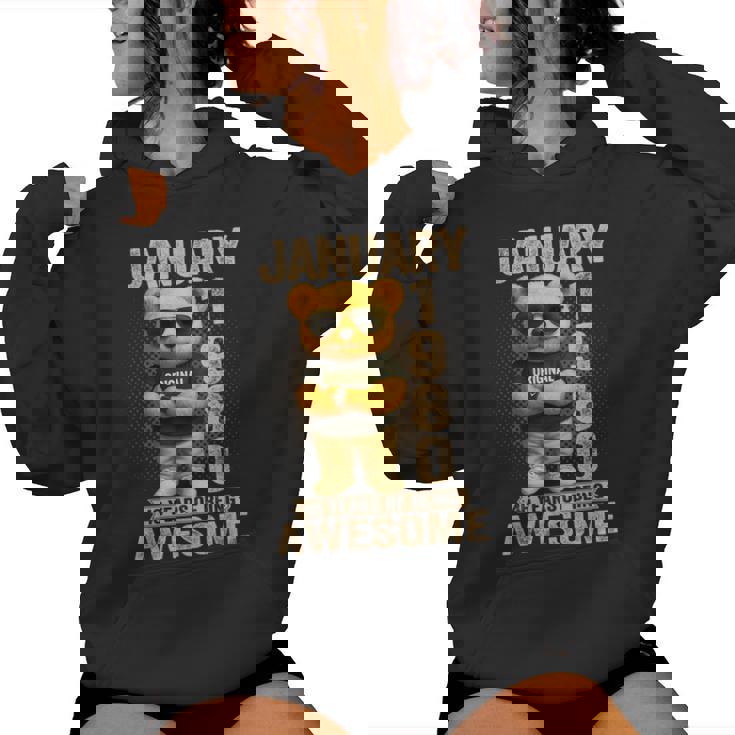 46歳 1980年1月 テディベア 46歳 誕生日 男性 女性 レディースパーカー