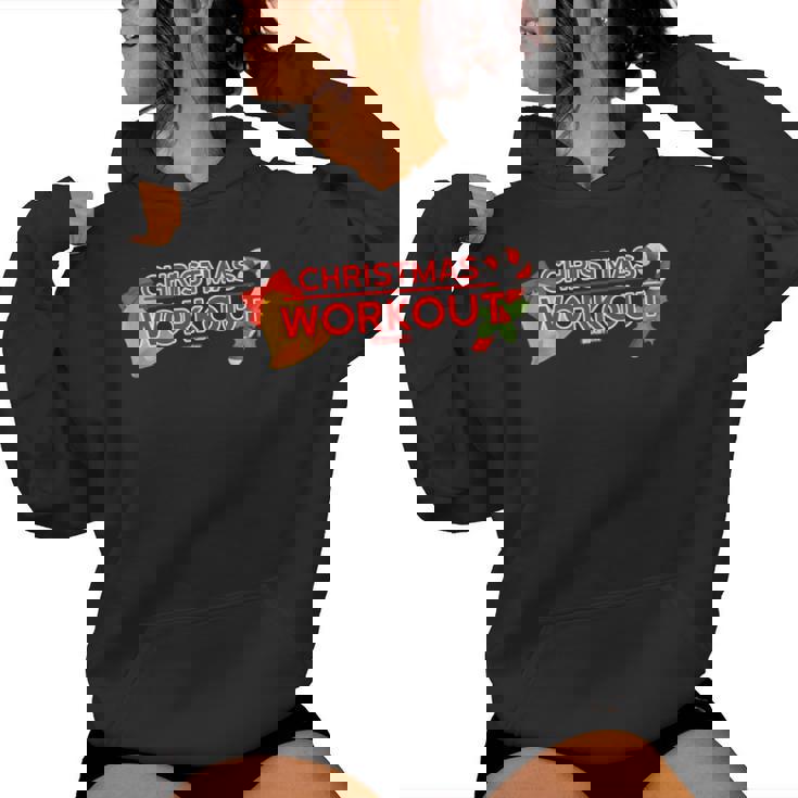 Entrenamiento De Navidad Hombres Es Divertidos Deportes De Navidad In Mangas Sudadera con capucha para mujer