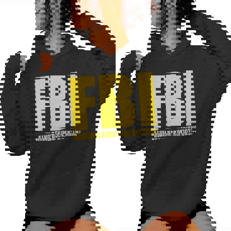 Fbi Bidenの指示に従うアパレル 面白い 男性 女性 レディースパーカー