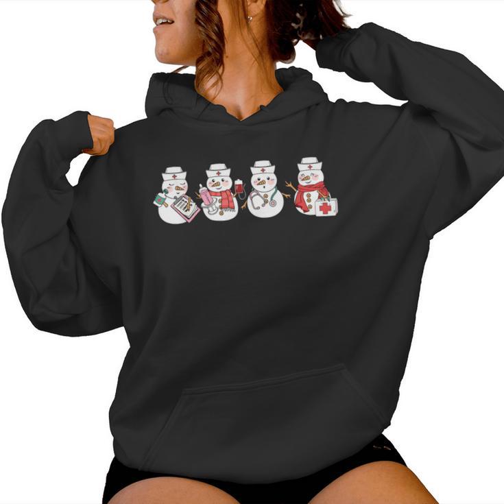 Nurse Snowman Squad Nursing Rn Registered Christmas Women Hoodie Nurse Snowman Squad Nursing Rn Registered Christmas Women Hoodie