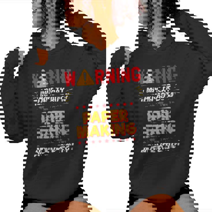 Paper Making Crafter Homemade Joke Graphic Women's Hoodie