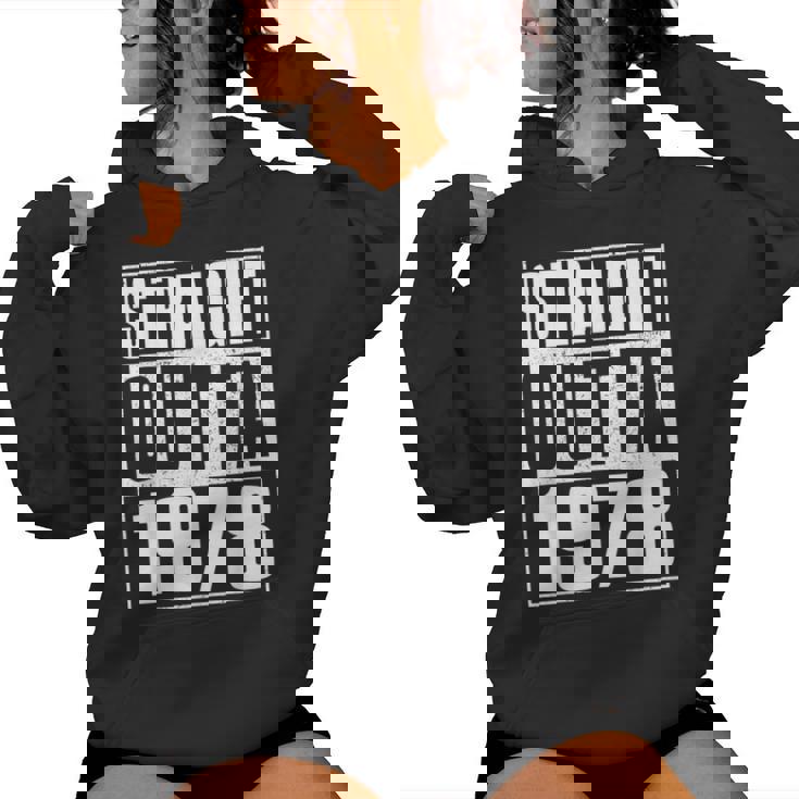 Straight Outta 1978 Womenintage 1978 Birth Of Birthday レディースパーカー