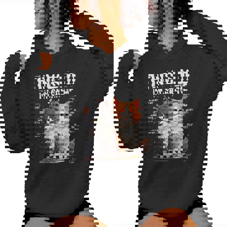 Things I Do In Mypare Time Cat Lover Men レディースパーカー