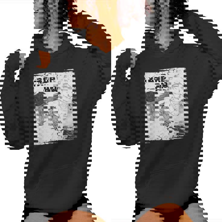 Trashed Panda Racoon Trend レディースパーカー