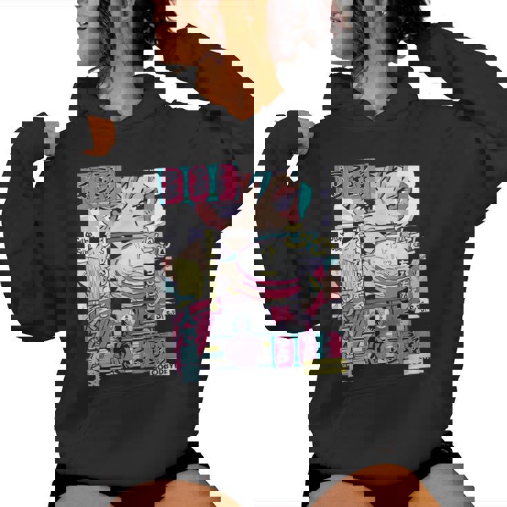 Vaporwave レトロ 90年代 日本アニメ 女の子とラーメン 美学 レディースパーカー