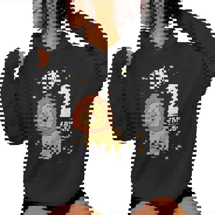 キッズ 2歳の誕生日 ライオン 2歳 男の子 女の子 レディースパーカー