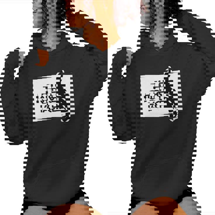 ザ・ホース・フェイス The Horse Face 午年 馬【十二支 干支】2026年 ブランド パロディ 長袖tシャツ レディースパーカー