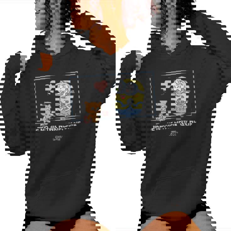 ミニオンズ ボブ&ティム Be Kind Think Kindtay Kind 長袖tシャツ レディースパーカー