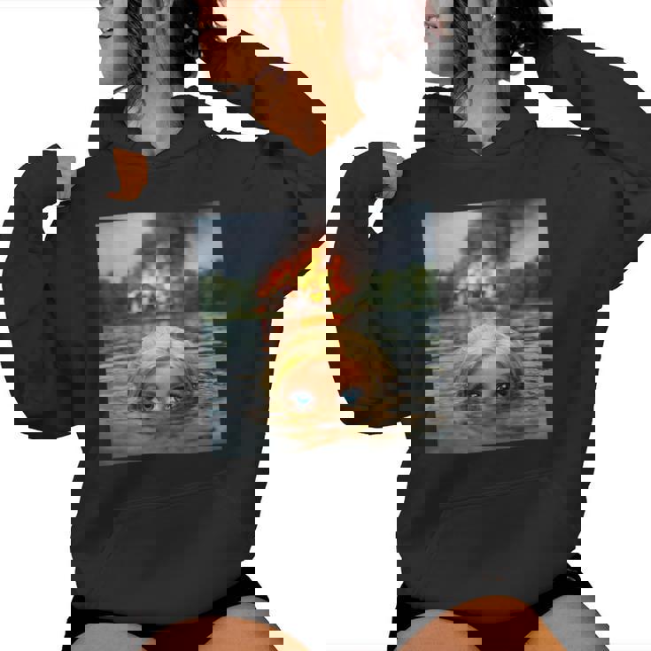 面白い人形の顔の服 ミーム 女性 男性 ヴィンテージ 水泳 レディースパーカー