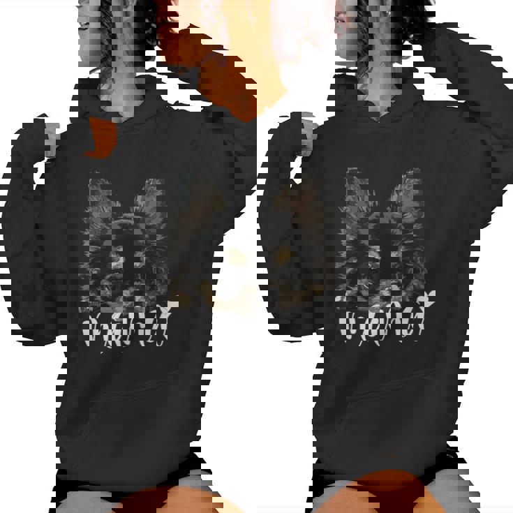 黒 チワワ ママ ロングヘア チワワ ママ チワワ 女の子 長袖tシャツ レディースパーカー