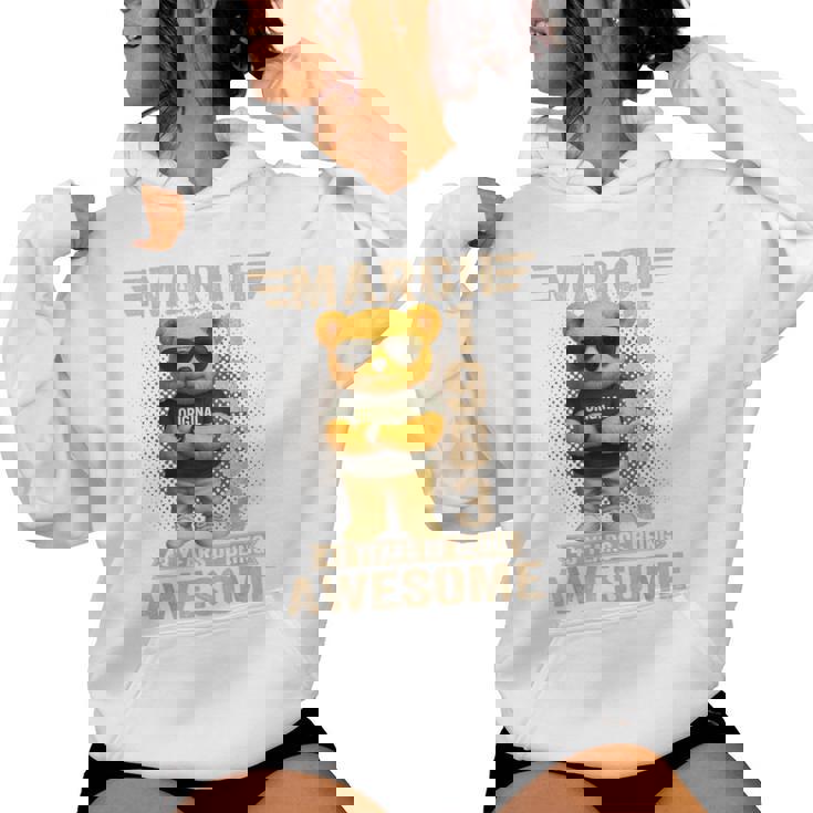 43歳 1983年3月 テディベア 43歳 誕生日 男性 女性 レディースパーカー